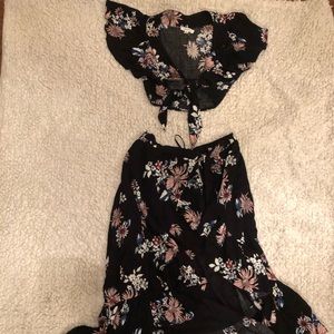 Floral two piece